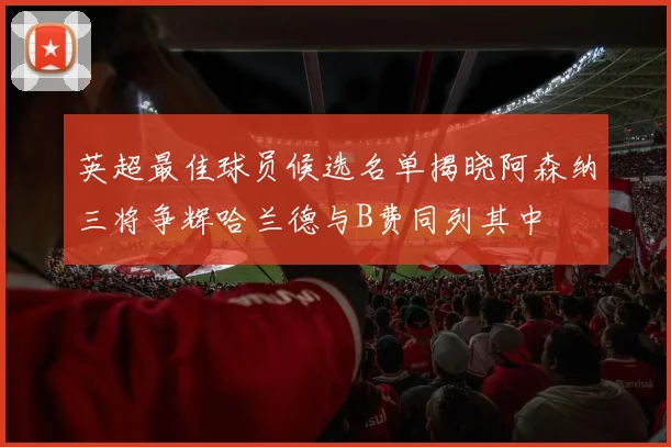 英超最佳球员候选名单揭晓阿森纳三将争辉哈兰德与B费同列其中